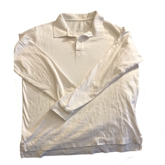 Lands’ End Boys Long-Sleeve Polo Shirt - Picture 1 of 3